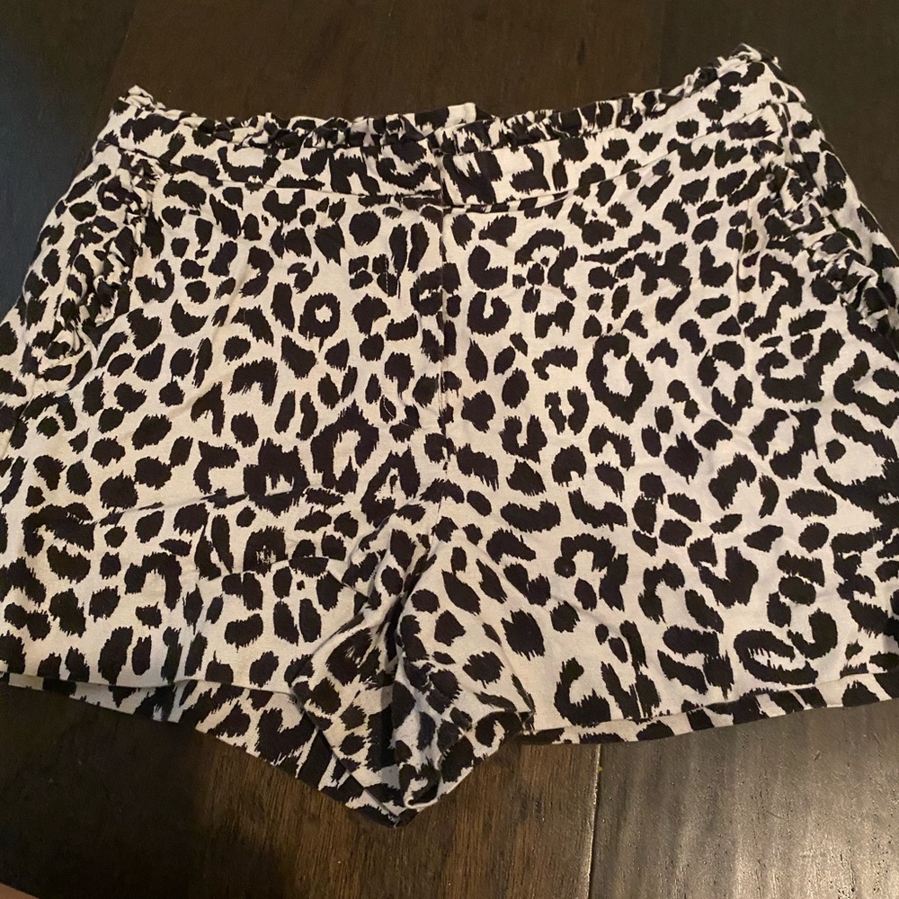 J crew leopard shorts